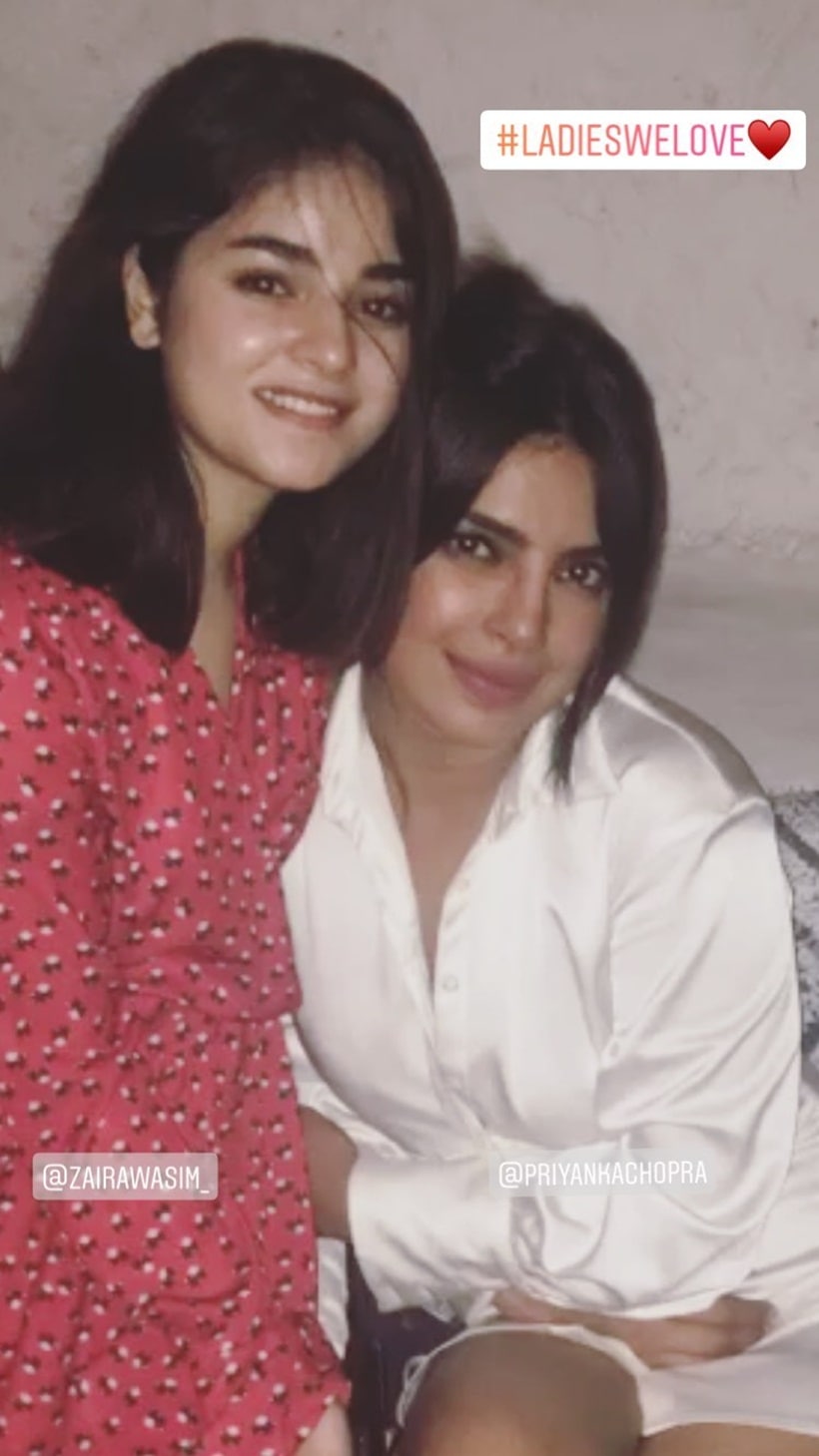 priyanka chopra with zaira wasim