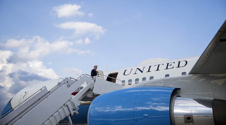 us news, united states, air force one, donald trump, us president, air force one paint, world news, indian express