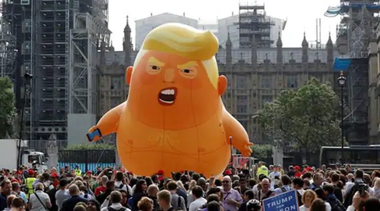 trump, donald trump, trump baby balloon, trump baby balloon london, world news