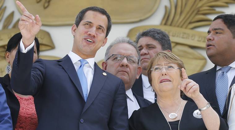 un human rights high commissioner, Michelle Bachelet, venezuela president, President Juan Guaido, Maduro, indian express