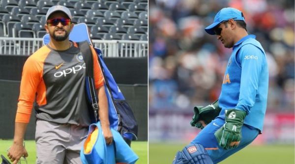 Suresh Raina, MS Dhoni, Balidan badge