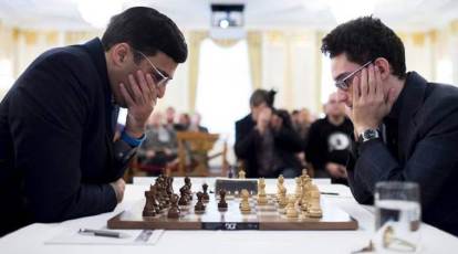 Fabiano Caruana vs Viswanathan Anand - 2019-06-12 - 7th Norway Chess 2019 -  Chess Game No Commentary 