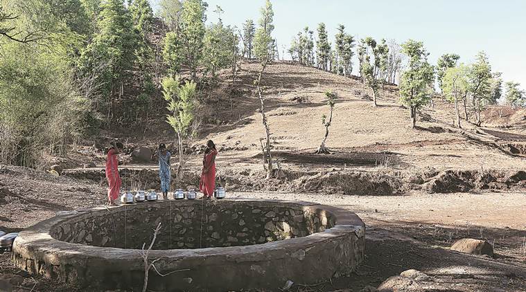 water shortage, heatwave, marathwada, vidarbha, maharashtra water shortage, gujarat water shortage, karnataka, india news, indian express