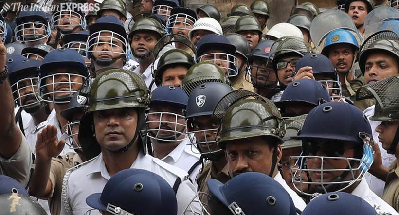 NRS hospital kolkata west bengal, bengal protests, bengal BJP protest, BJP protest in Bengal, Bengal clashes, Bengal violence, bengal news, Indian Express