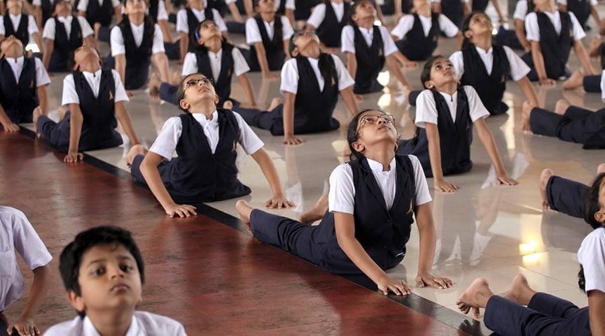 AyushMinistry, indianexpress.com, indianexpress, indianexpressonline, indianexpressnews, PM Modi Yoga, Yoga Day, International Yoga Day, international yoga day 2019, international day of yoga 2019, international day of yoga, ministry of Ayush, yoga for health, yoga for all, yoga day 2019, Jun 21 yoga day, Modi Yoga, health for all, big yoga day celebrations, yoga day celebrations, Prabhat Tara, Ranchi, Jharkhand, yoga for health, yoga exercises,