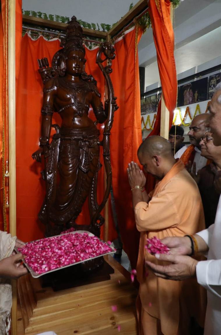 yogi adityanath, uttar pradesh chief minister, uttar pradesh chief minister yogi adityanath, up cm yogi adityanath, ayodhya, ram statue ayodhya, ayodhya ram statue, india news, Indian Express