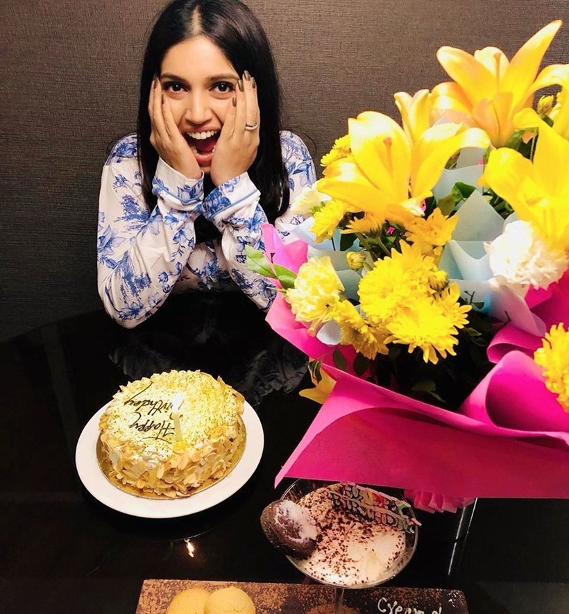 bhumi pednekar birthday cake