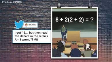 puzzle, twitter puzzle, twitter math viral puzzle, twitter reactions, indian express, indian express news