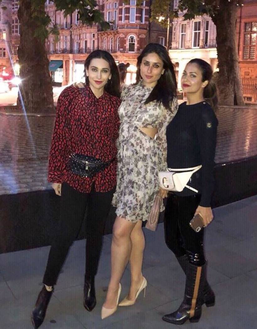 kareena kapoor with karisma kapoor in london
