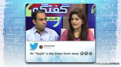 Watch: Pakistani anchor confuses Apple Inc with the fruit, leaves netizens  in splits | Trending News,The Indian Express