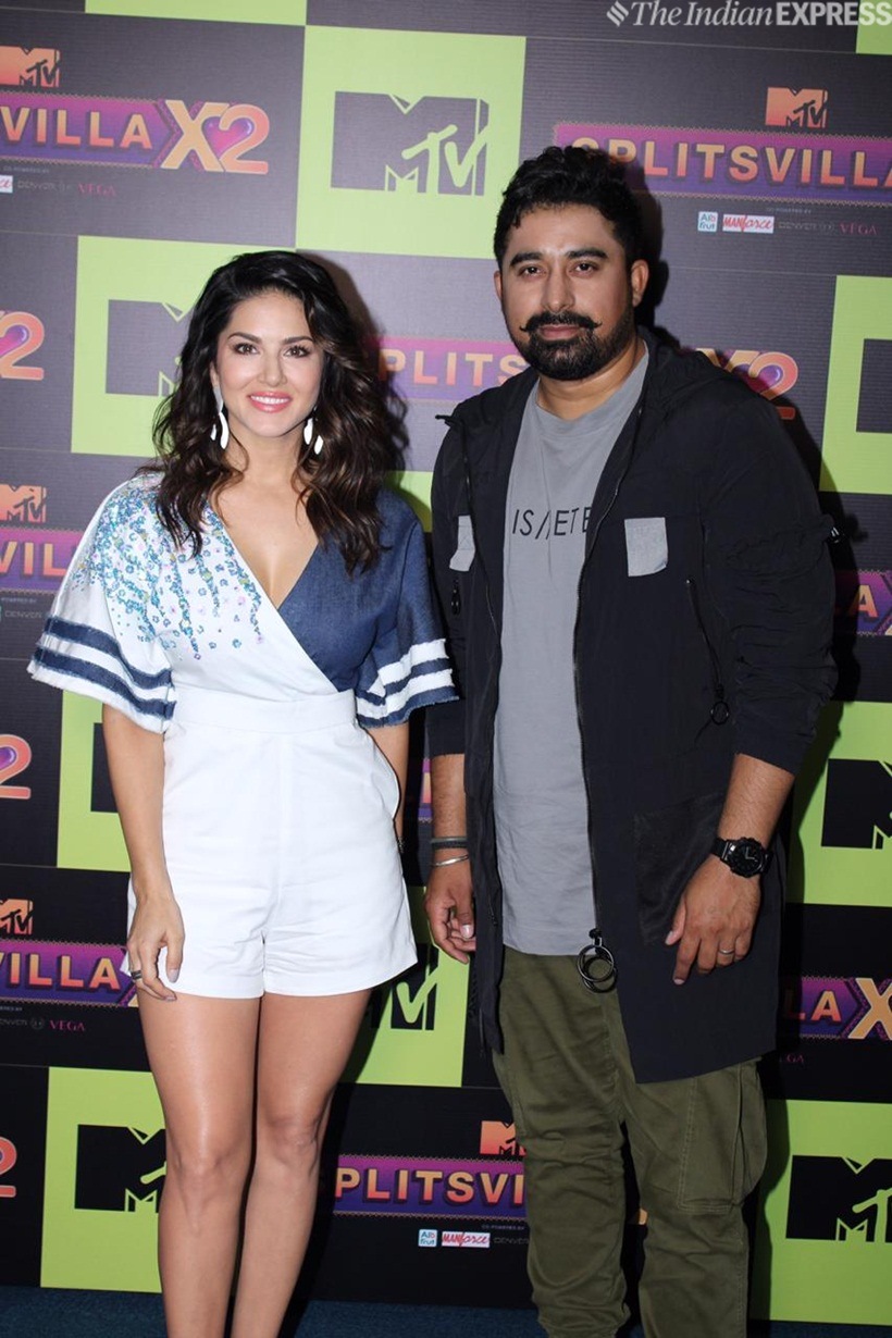 sunny leone and rannvijay singha photo