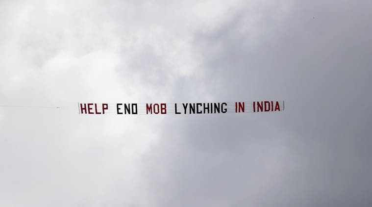 bcci, icc, aircraft world cup, mob lynching slogan, aircraft slogan world cup, cricket world cup, world cup 2019, india vs sri lanka, ind vs sl, cricket news, sports news, indian express