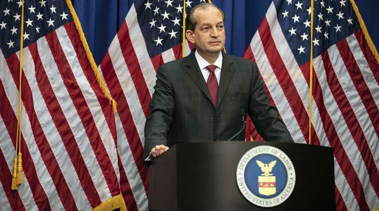 US Labor Secretary defends plea deal for Jeffrey Epstein, citing a different era