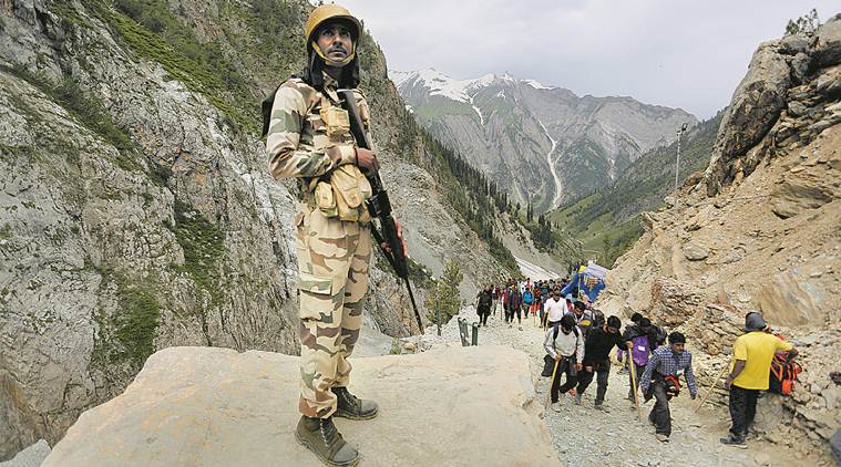 Drones to trackers, Amarnath Yatra security is about technology this time |  India News,The Indian Express