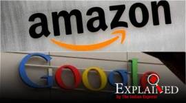 amazon-google (1) Amazon, Google, Facebook, Apple, US justice department, Tech companies probe, US Department of Justice, Express Explained