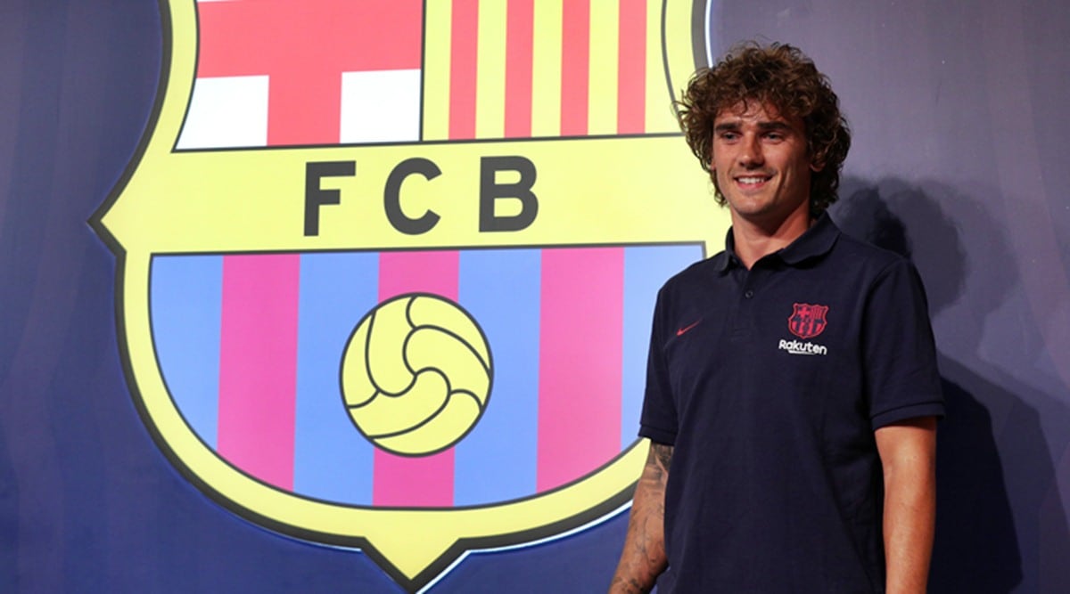 Antoine Griezmann, Antoine Griezmann Barcelona, Antoine Griezmann Atletico Madrid, Antoine Griezmann Barca, Antoine Griezmann Barcelona signing, Barcelona signing, Barcelona FC, Barcelona news, Indian Express