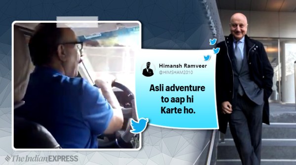 Anupam Kher, Anupam Kher in New York, Anupam Kher cab driver video, Trending, Indian Express, Latest