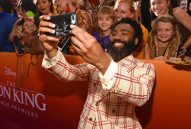 Donald Glover at The Lion King premiere