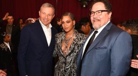 Bob Iger, Beyonce, Jon Favreau at The Lion King premiere