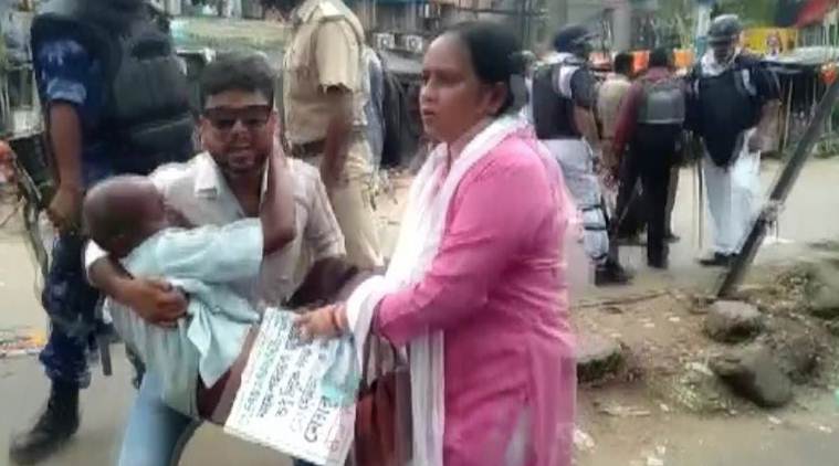 asansol, asansol clash, tension in asansol, bjp police clash in asansol, tmc in asansol, bjp in asansol, west bengal news