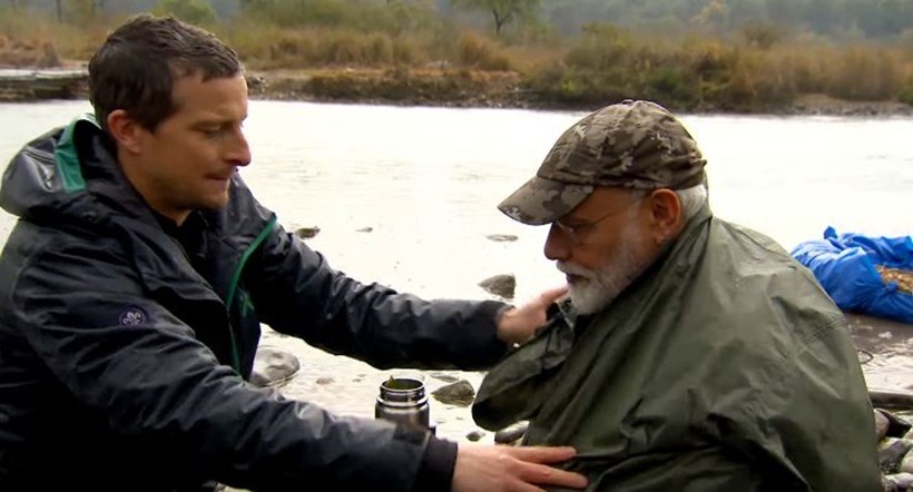 modi and bear grylls