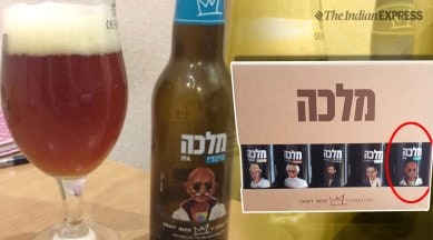 gandhi beer, mahatma gandhi beer, Israel Brewery, Mahatma Gandhi beer bottle viral, Gandhi beer bottle viral pics, trending, indian express, indian express news