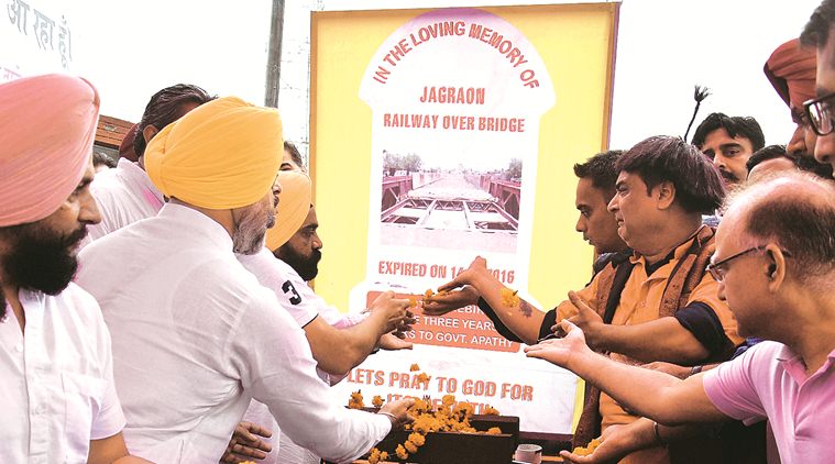 ludhiana, ludhiana news, Jagraon bridge, Jagraon bridge closed, Jagraon bridge protest, punjab news