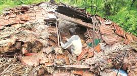 building collapse mumbai 759 palghar building collapse, building collapse in palghar, dahanu earthquake, man killed in building collapse, man killed in earthquake, maharashtra news, indian express news