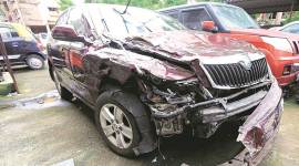 car 759 mumbai police, navi mumbai police, mumbai overspeeding car, overspeeding car mumbai, mumbai news, Indian Express