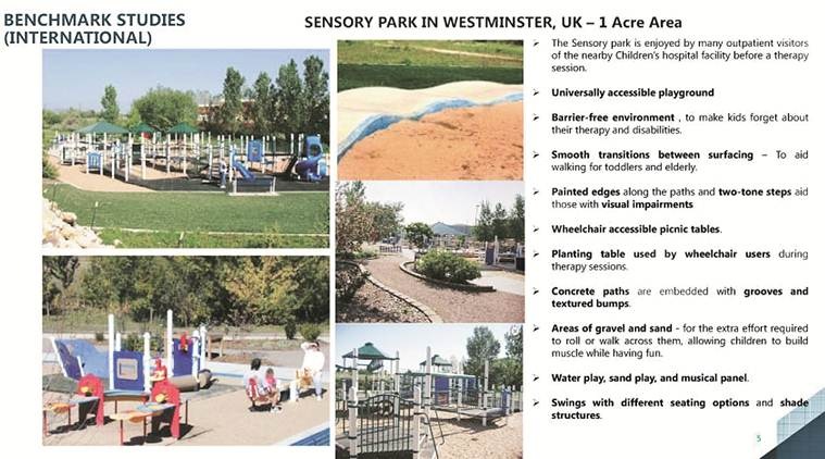 Sensory Park, UT administration, Sensory park heritage site, Chandigarh news line, Chandigarh Urban Planning department, Chandigarh Park, Chandigarh park Children, Chandigarh news, Indian Express news