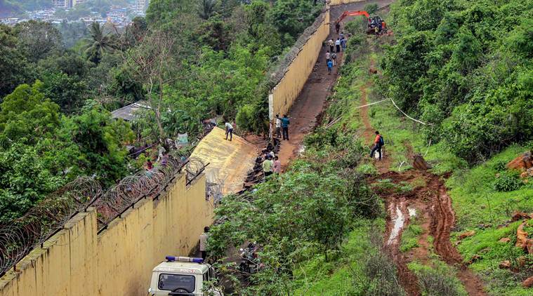 Malad wall collapse, Malad wall collapse victims, relocation of Malad wall collapse victims, temporary rehabilitation for Malad wall collapse victims, Mumbai rains, Mumbai news, Indian Express news