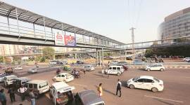 foot over bridge gurgaon, fob gurgaon, foot over bridge delhi, foot over bridge ncr, gurgaon traffic police, gurgaon police,