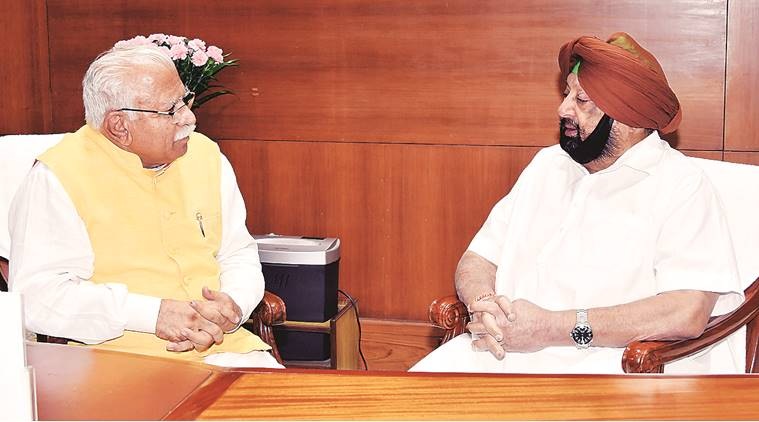 Capt Amrinder Singh, Manohar Lal Khattar, Captain Amrinder Singh discussion, Manohar Lal khattar discussion, Drug menace, north-east chief minister meetings, Punjab Drug smuggling, Chandigarh news, Indian Express news