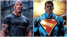 dwayne johnson black superman