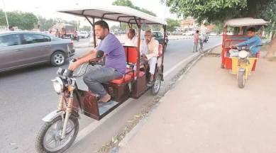 Delhi: Woman flees with e-rickshaw after argument with driver