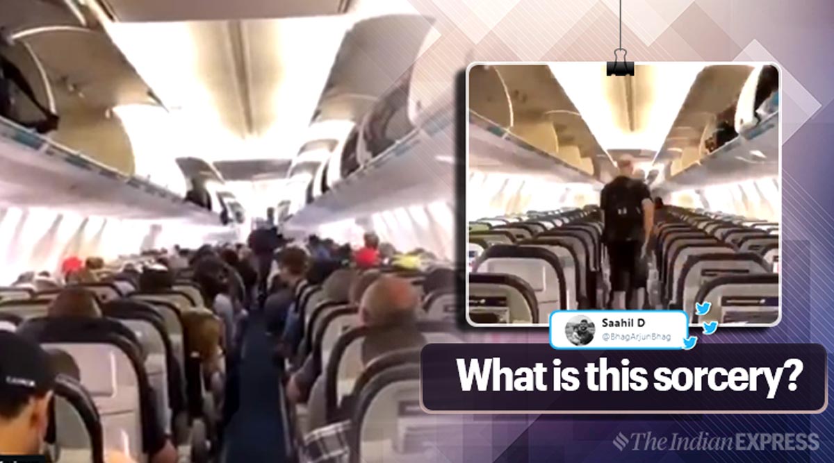Viral Video Canadian Flight Passengers Deboarding Aircraft In A Disciplined Way Impress Netizens Trending News The Indian Express