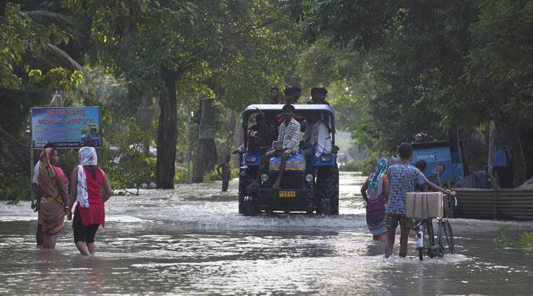 floods, assam floods, bihar floods, floods in assam, monsoon rains, kaziranga floods, assam flood fury, flood death toll