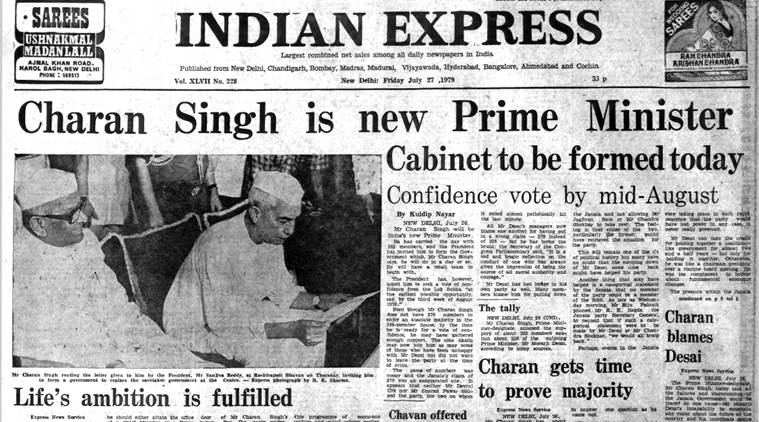 Forty years ago july 27 1979 charan singh