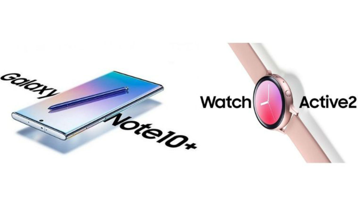 samsung, samsung galaxy, samsung galaxy note 10+, galaxy note 10+, watch active 2, official renders, galaxy note 10+ official renders, watch active 2 official renders, galaxy note 10+ launch, galaxy note 10+ launch in august, galaxy note 10+ global launch