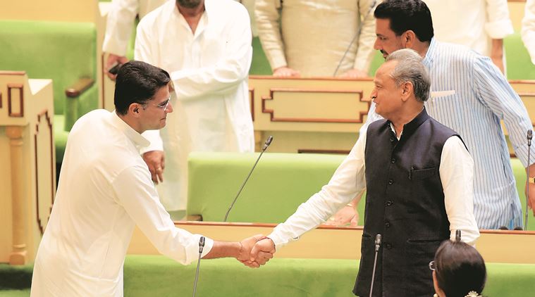 rajasthan, ashok gehlot, rajasthan cm, rajasthan chief minister, budget, sachin pilot, rahul gandhi, congress, assembly elections, indian express news