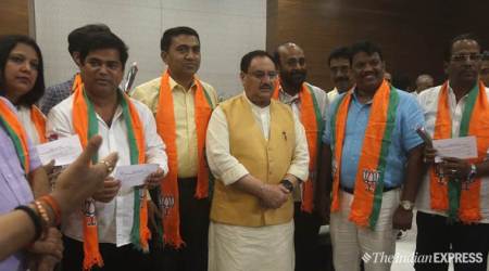 congress mlas resign, goa congress mlas resign, goa congress crisis, goa bjp, indian express