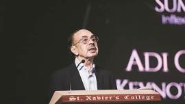 godrej, adi godrej, godrej group, adi godrej Intolerance, godrej intolerance, St Xavier, adi godrej speech, adi godrej in mumbai, adi godrej economy, adi godrej on intolerance, indian express news