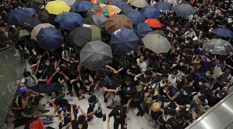 hong kong, hong kong protests, china, extradition bill, carrie lam, communist party, protesters, police, world news, indian express news