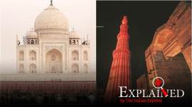 iconic tourist sites, taj mahal, qutub minar,fatehpur sikri, ministry of culture, indian express