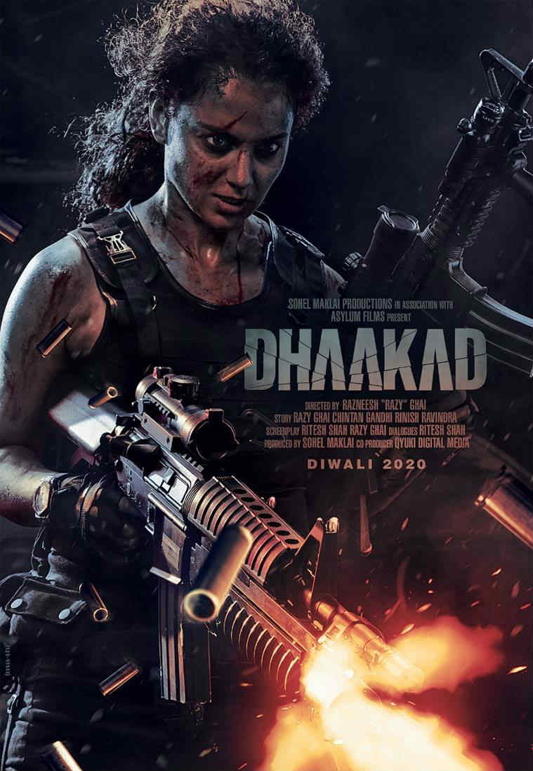 Kangana Ranaut dhaakad poster