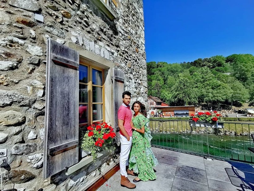 erica fernandes, parth samthaan switzerland photos