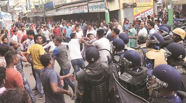 west bengal violence, west bengal political violence, BJP-TMC clash, section 144 bengal, Kankinara blast, kolkata news, latest news