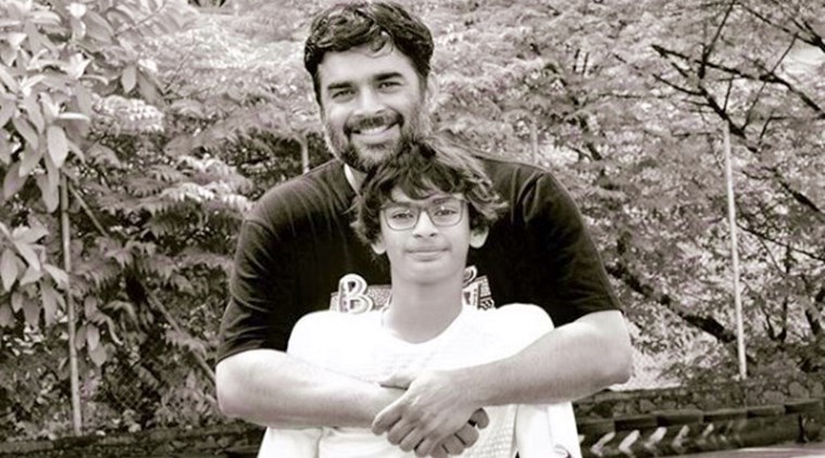 madhavan with his son vedaant