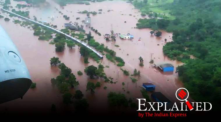 mahalaxmi express stranded, mumbai rains, mahalaxmi express passengers rescue, railways waterlogging, indian express news