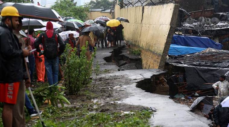 Mumbai news, FIR filed for negligence, FIR against contractors, FIR against BMC officials, Indian Express report on Malad wall collapse, Malad wall collapse latest, Indian Express news
